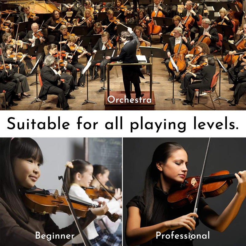 Viotti Carbon Fiber Violin Bow, Hand Crafted by Professional Violin & Bow Makers, Strong, Stiff & Well Balanced, Made with Mongolian Horse Hair, For Violinists & Fiddlers of All Skill Levels - Image 5